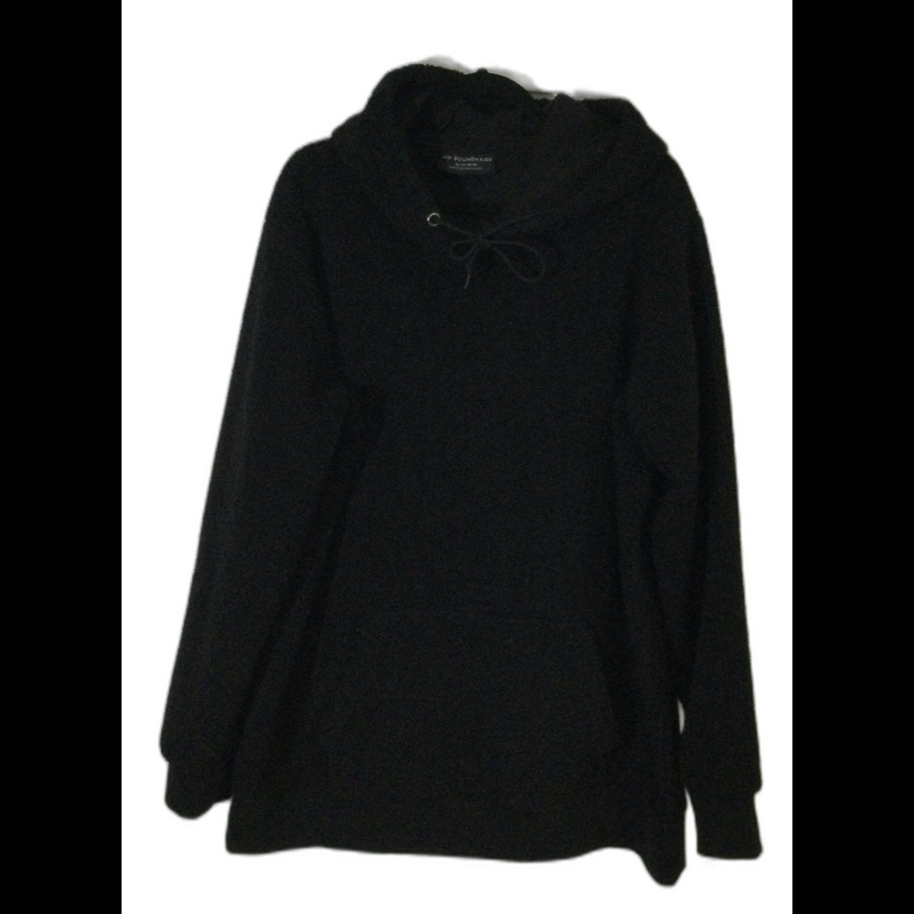 No Boundaries Sweatshirt Unisex Men’s Size XL Color Black Soot Pullover Hoodie